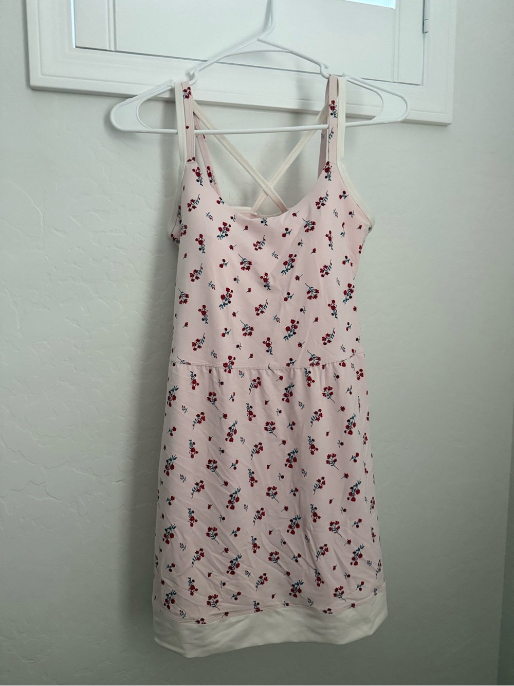 All In Motion Light Pink Floral Athletic Dress With Spandex